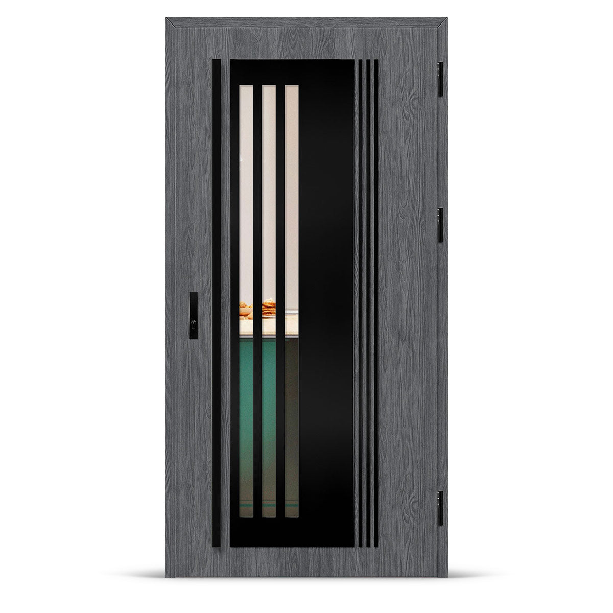 LINDEN 6 - Anthracite oak